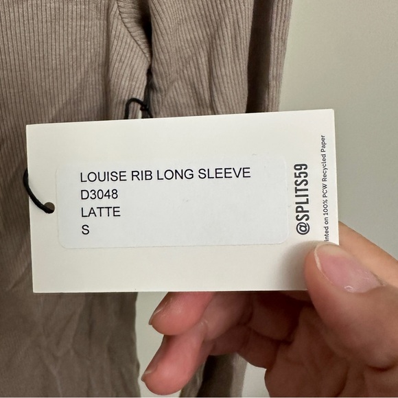 SPLITS59
Women's Louise Rib Long Sleeve, Latte size S. NWT - Picture 3 of 6